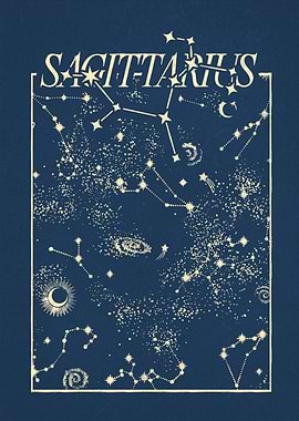 Sagittarius Zodiac Constellation Art Print