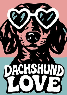 Dachshund Love Poster