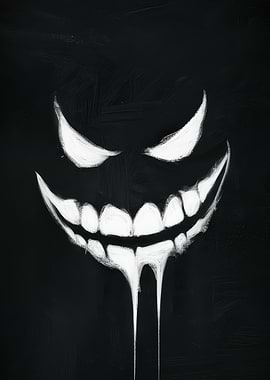 Menacing White Smile