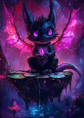 Cute Dragon with Crystal