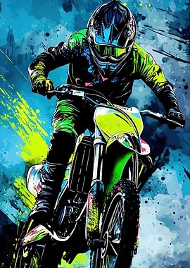 Motocross Rider Action