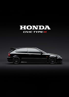 Honda Civic Type-R 1997 on Black