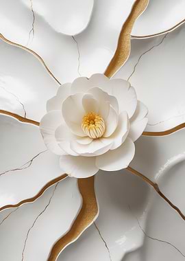 White Flower Kintsugi