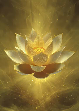 Golden Lotus Flower