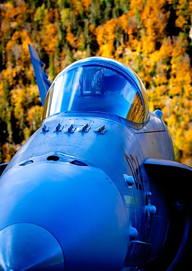 Swiss F/A-18C Fighter Jet Close-Up