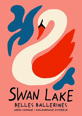 Swan Lake Ballet Poster