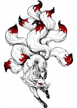 Nine-tailed Fox Illustration