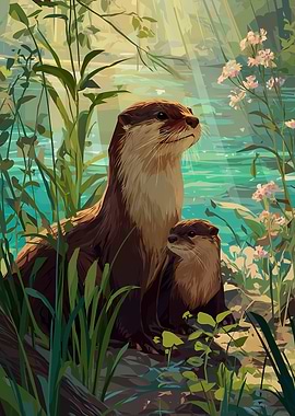 Otter Family
