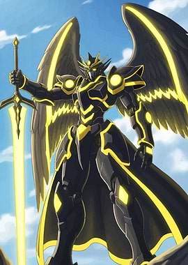 Winged Robot Warrior Sword