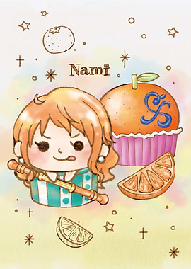 One Piece Nami's Sweet Citrus Charm