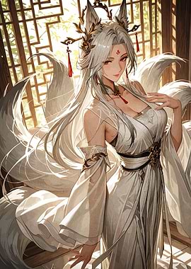 Nine-Tailed Fox Spirit Woman