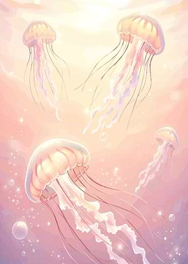 Jellyfish Pink Sea