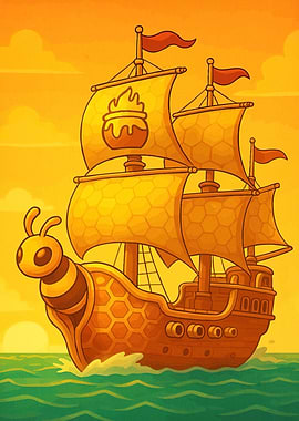 Honey Bee Ship Sailing