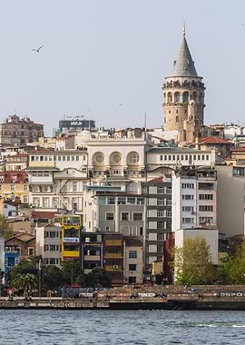 Galata Tower and Istanbul cityscape