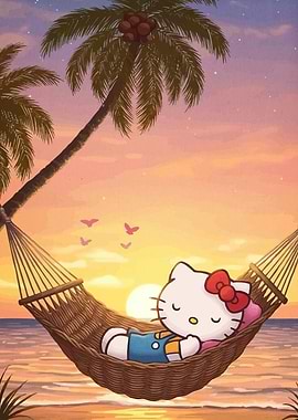 Hello Kitty Hammock Sunset