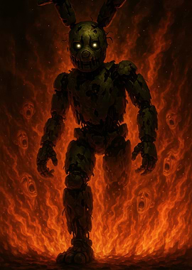 Springtrap in Flames