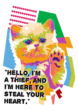 Pop Art Cat Thief