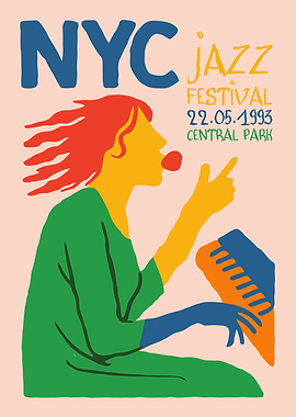 NYC Jazz Festival 1993 Poster