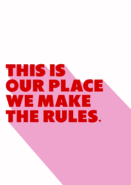 This is our place text art