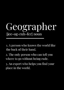 Funny Geographer Definition