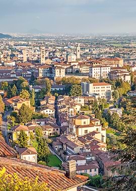 Bergamo, Italy cityscape