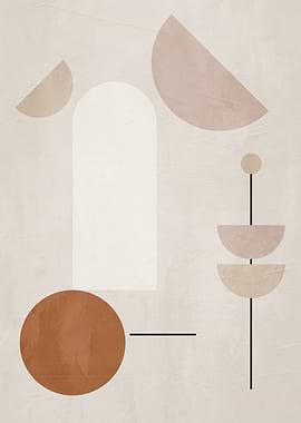 Abstract Geometric Shapes Art Print