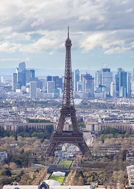 Eiffel Tower and Paris Skyline