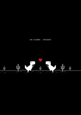 Chrome Dino Love