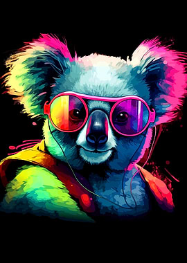 Cool Koala with Sunglasses