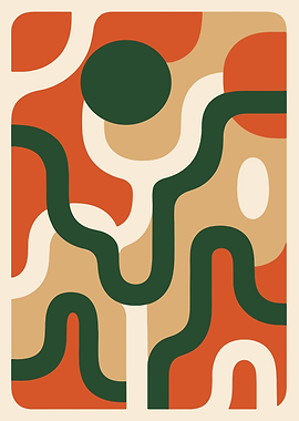 Abstract Geometric Shapes Art