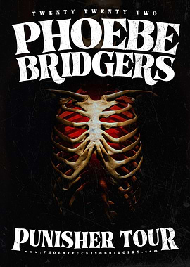 Phoebe Bridgers Punisher Tour Poster
