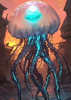 Fantasy Jellyfish Gem
