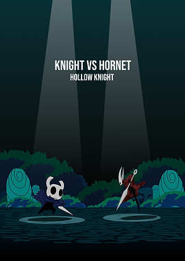 Knight vs Hornet Hollow Knight