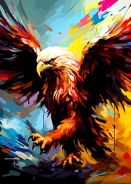 Colorful Eagle Art