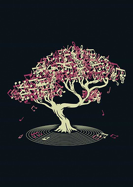 Japanese Bonsai Song Musical Notes