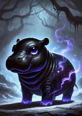Mystical Hippo Glowing Accents