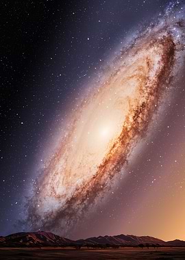 Andromeda Galaxy space wall art – Surreal Landscape