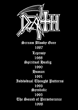 Death band discography poster