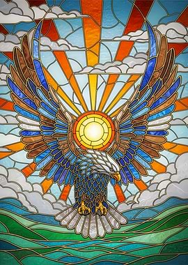 Stained Glass Eagle