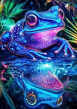 Cosmic Frog Reflection