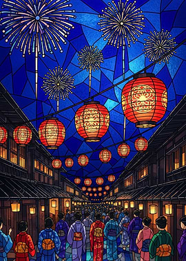 Japanese Festival Fireworks