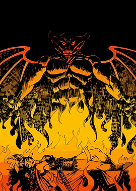Devil and Sacrifice in Fire