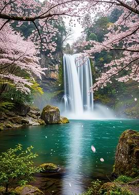 Waterfall Cherry Blossom