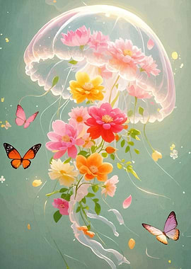 Floral Jellyfish Butterflies