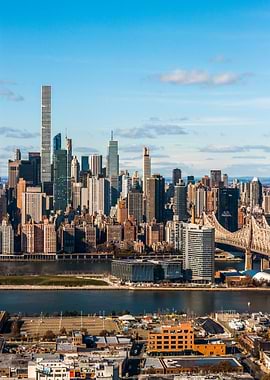 New York City Skyline Aerial View