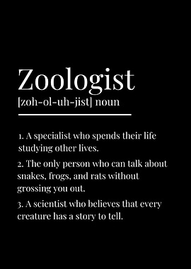 Funny Zoologist Definition