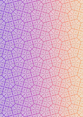 Cosmic Honeycomb Pattern With Gradient Glow