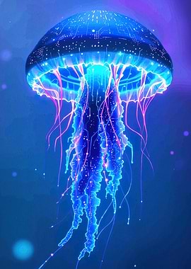 Cyberpunk Jellyfish Animal