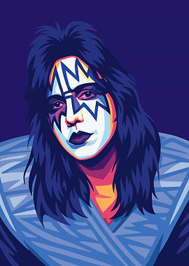 Kiss - Gene Simmons Pop Art Portrait