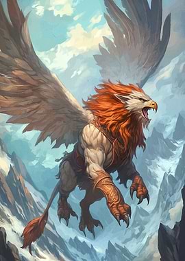 Majestic Griffin Mountainous Landscape